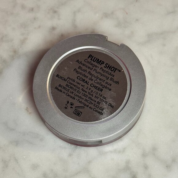 Buxom Plump Shot Peptide Plumping Cream Blush | Coral Cheer | NEW MAKEUP - Picture 3 of 6